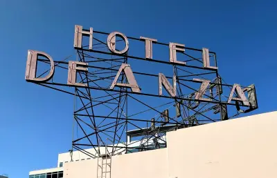 Hotel De Anza’s iconic neon sign will glow again after restoration
